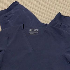 Navy blue set figs scrubs